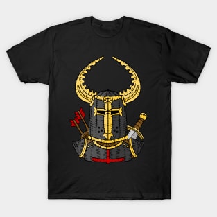 crusader helmet. medieval knight. T-Shirt